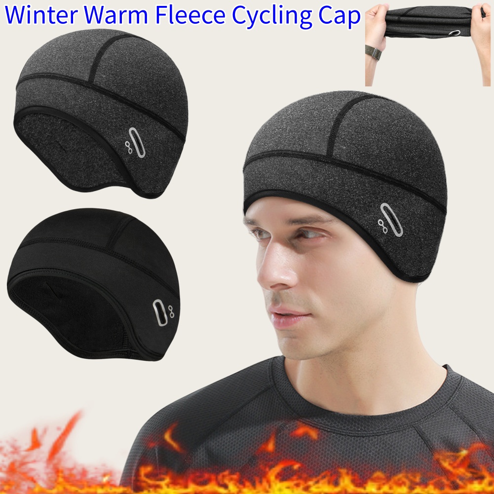 Winter Headband Fleece - アウトドアサイクリングキャップ防風サーマルフリース MTB 自転車キャップスキーライディングオートバイ帽子冬バンダナ Ciclismo ヘッドバンド