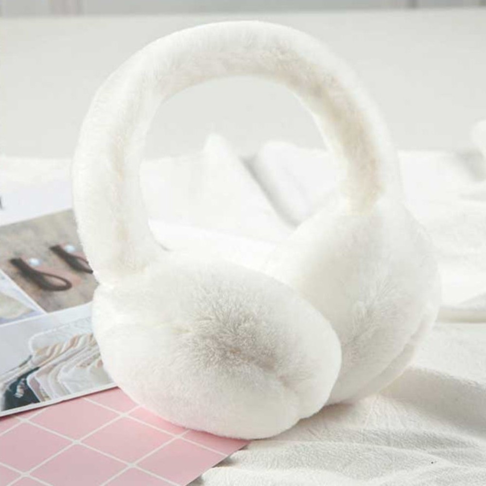Earmuffs Foldable - ソフト折りたたみイヤーマフ冬暖かい厚みのあるイヤーウォーマー不凍液耳保護フェイクファーイヤーマフ女性男性屋外用