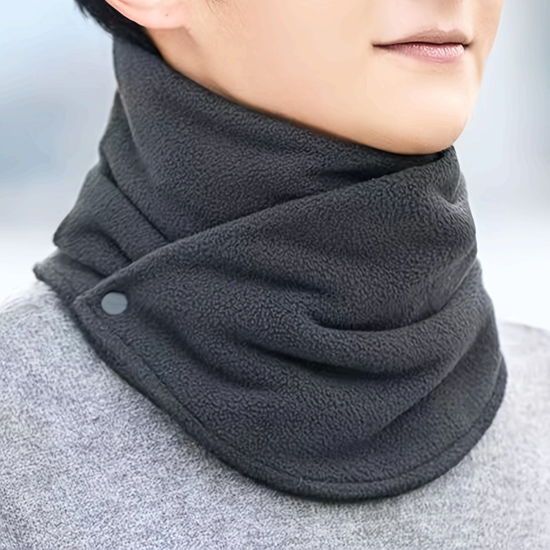 Neck Gaiter Fleece - 1pc 冬用厚手フリース裏地ネックゲートル - サイクリングやアウトドア用のユニセックス防風暖かいスカーフ、男性女性用冬用ネックウォーマー
