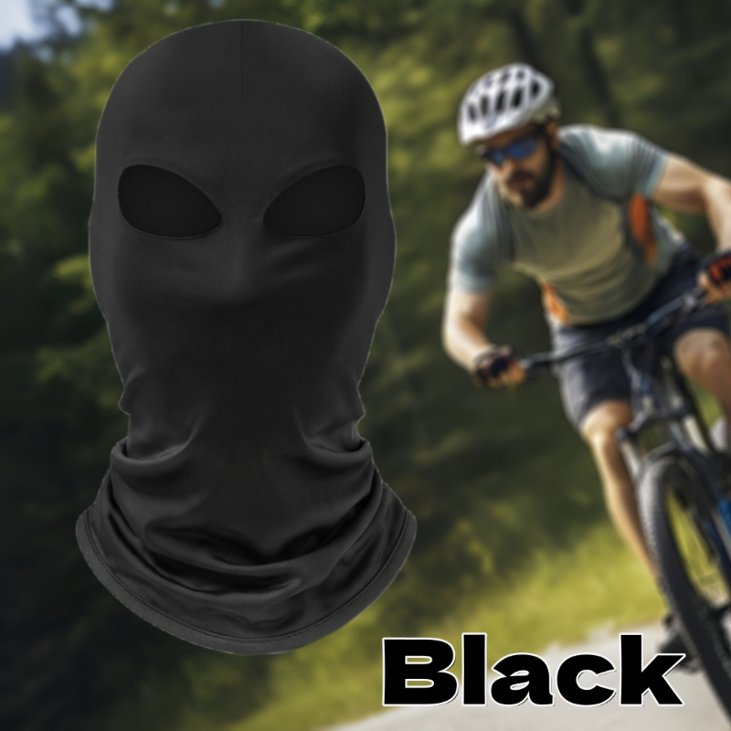 黒のフルフェイスノーホールカバーハット、男女兼用CSバラクラ - Balaclava Ski Mask のレビューと価格