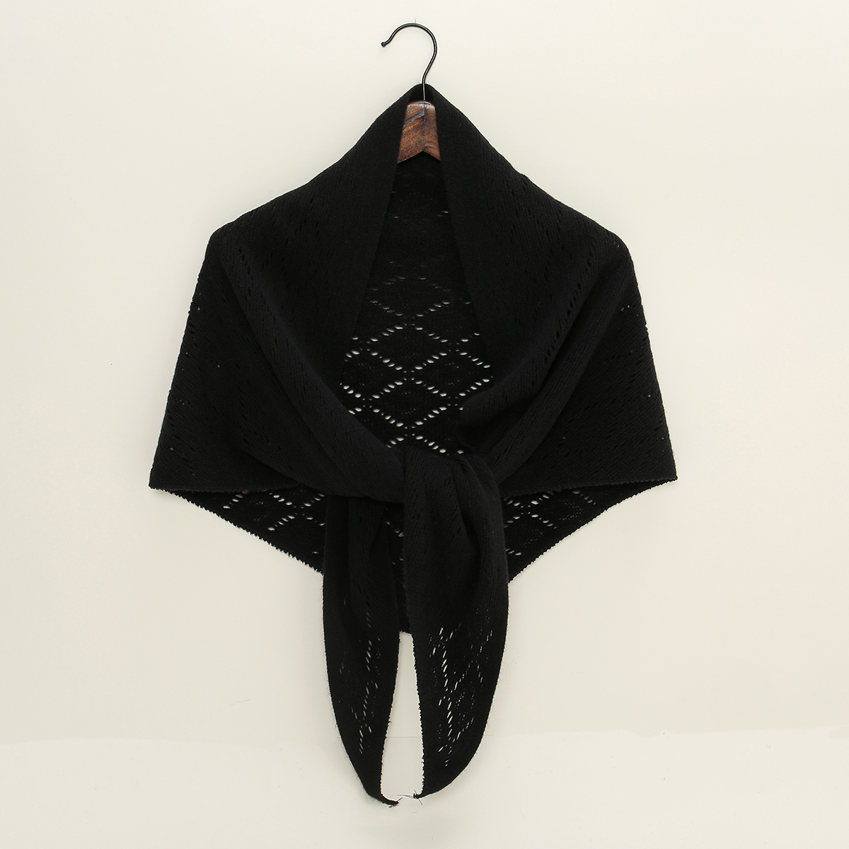 三角形のストライプ中空ショール秋韓国スタイル日焼け防止ケープ - Shawl Wrap Winter のレビューと価格