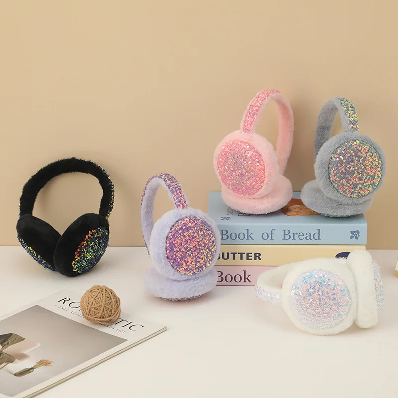 女性用イヤーマフ 韓国製 グリッター ドーパミン カワイイ  - Earmuffs Foldable のレビューと価格