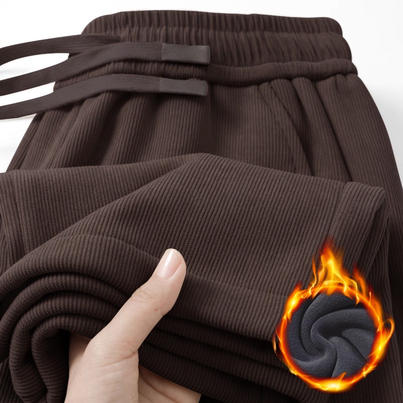 メンズ コーデュロイ フリース裏地付き カジュアルパンツ ウ - Corduroy Pant Warm のレビューと価格