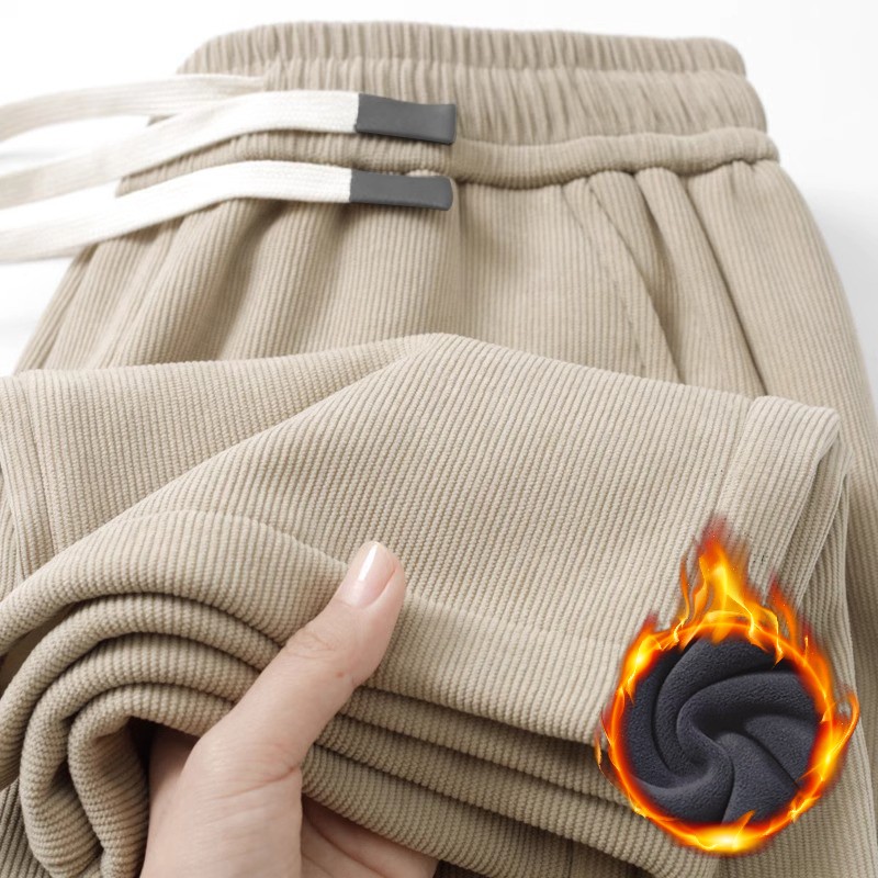 メンズ コーデュロイ フリース裏地付き カジュアルパンツ ウ - Corduroy Pant Warm のレビューと価格