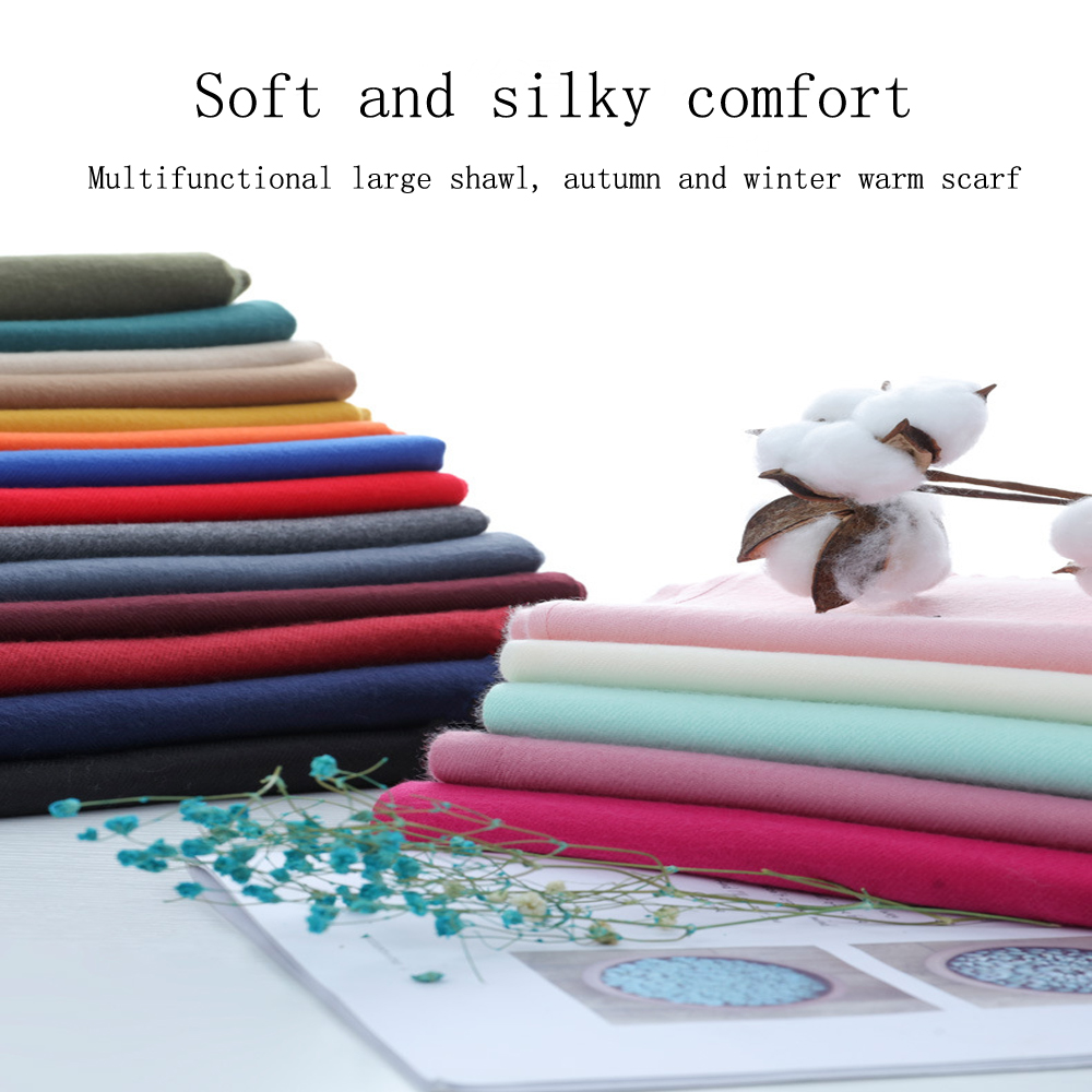 多目的模造カシミヤスカーフ起毛無地肥厚スカーフロングスカーフ - Cashmere Pashmina Wrap のレビューと価格