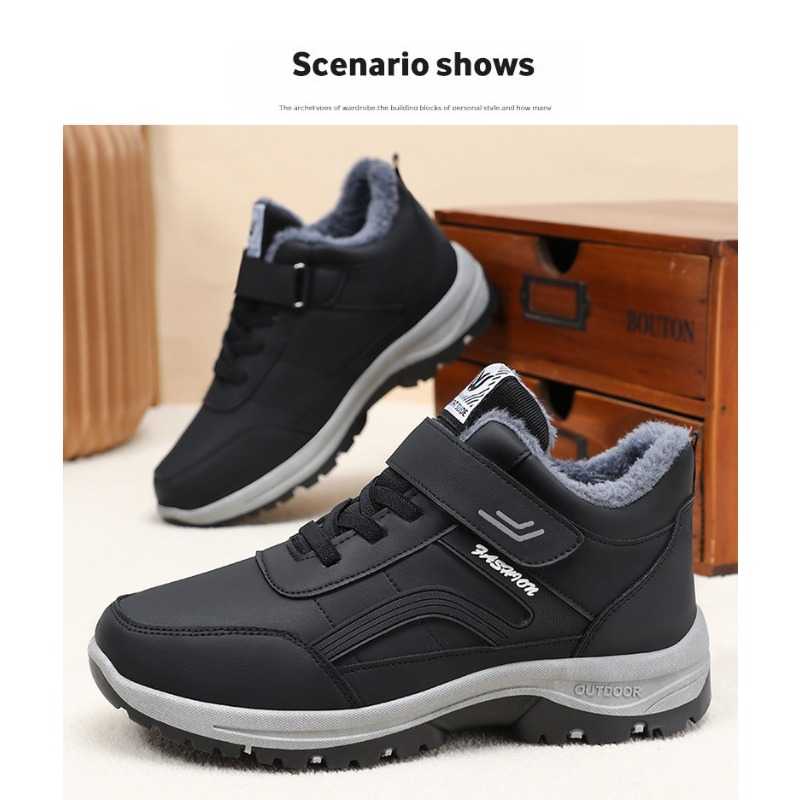 2026 スノーブーツ男性用カジュアル冬靴プラットフォームノ - Waterproof Winter Boot のレビューと価格
