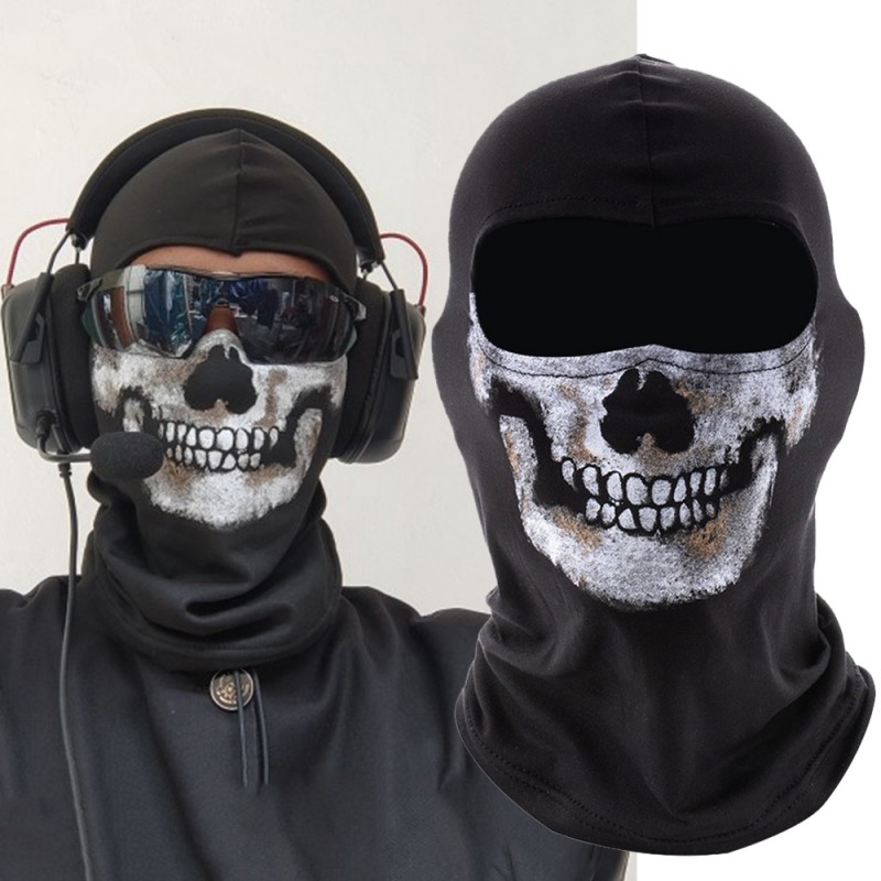 ゴーススカルコスプレ,怖い顔,スケルトン,屋外ヘッドウェア, - Balaclava Ski Mask のレビューと価格