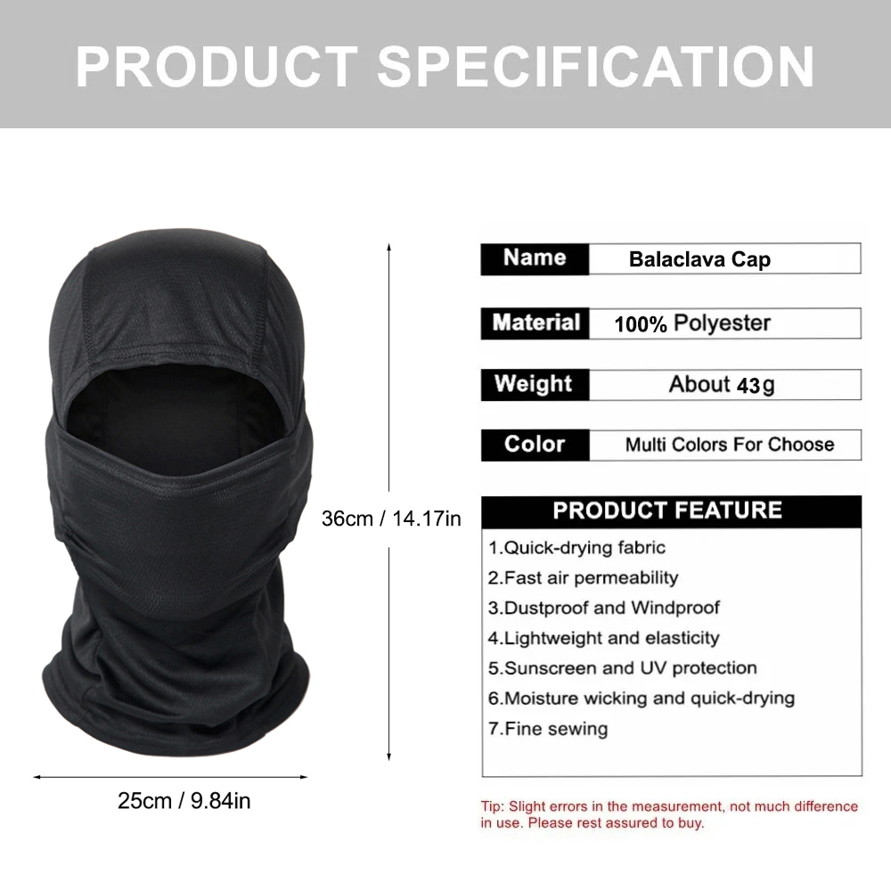 5 個迷彩バラクラバフルフェイスマスクサイクリングオートバイ - Balaclava Ski Mask のレビューと価格