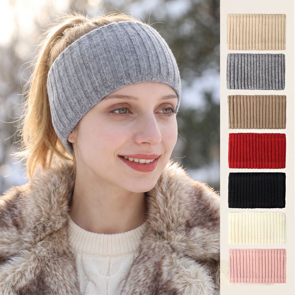 スイートイヤーウォームニットヘッドバンド ふわふわフリース裏 - Winter Headband Fleece のレビューと価格