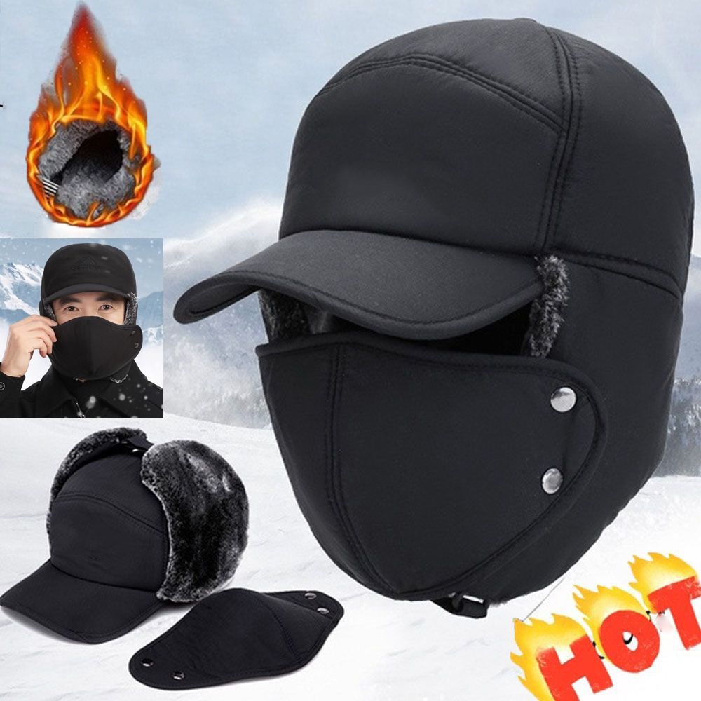 スポーツ防風冬用帽子 冬用スキー イヤーフラップマスク付き  - Balaclava Ski Mask のレビューと価格